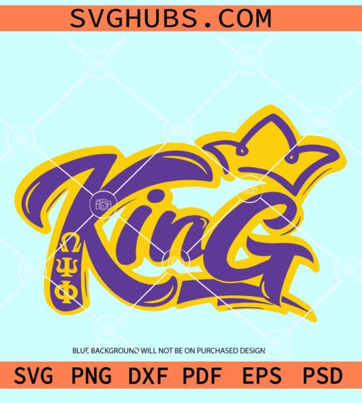 1911 Omega king SVG, Black King Omega Inspired SVG, Omega Psi Phi Paraphernalia svg