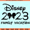 2023 Disney family Vacation SVG, Disney squad 2023 svg, Disney trip 2023 svg