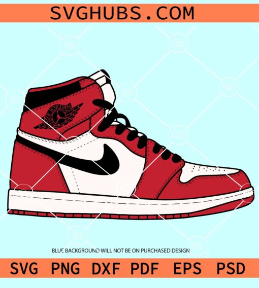 Air Jordan shoe SVG, Air Jordan shoe vector svg, Air Jordan shoe clipart svg