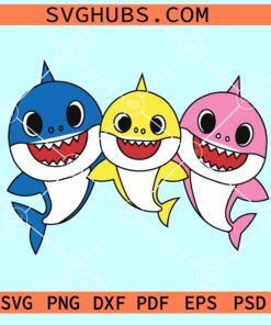 Baby Shark svg, Baby Shark family SVG, baby shark SVG bundle, pinkfong svg