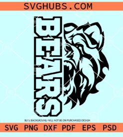 Bears Sport SVG, Bears football svg, Bears svg, Bear svg, Bear mascot SVG