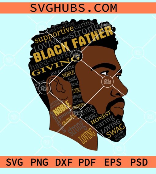 Black father adjective svg, Black Man svg, Father’s Day svg, Father svg