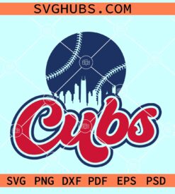 Cubs Baseball SVG, Chicago Cubs svg, Cubs baseball logo Svg, Cubs Mascot SVG