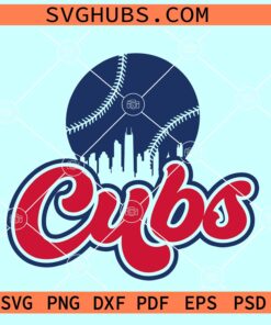 Cubs Baseball SVG, Chicago Cubs svg, Cubs baseball logo Svg, Cubs Mascot SVG