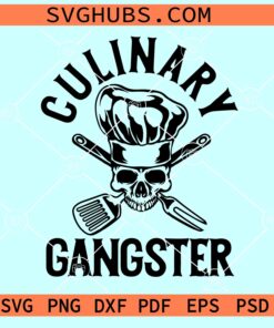 Culinary Gangster SVG, Culinary SVG, Chef svg, Chef SVG, Knives Chef svg, Chef Hat Svg