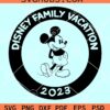 Disney family vacation 2023 SVG, Disney family trip SVG, Disneyland Svg