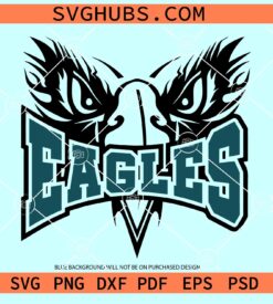 Eagles Mascot SVG, Eagles svg, Football Mascot Svg