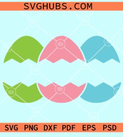 Easter egg monogram SVG, Easter Eggs Name frame svg