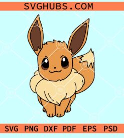 Eevee SVG, Evee SVG PNG, Pokemon SVG, Eevee Pkemon Svg