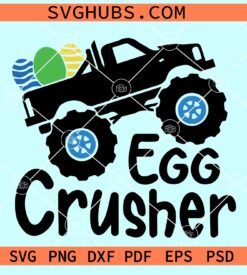 Egg Crusher Svg, Monster Truck Easter svg, Boy Easter Svg, Easter Truck Svg
