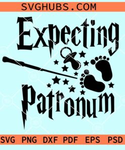 Expecting patronum svg, Expecting a baby Svg, Wizard Svg, Expectant Patronum Parody Svg