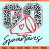 Go Spartans Cheer SVG, Go Spartans leopard Svg, Spartans football svg