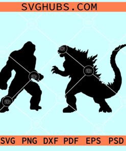 Godzilla vs Kong SVG, Godzilla king kong svg, team Godzilla svg, team king kong svg