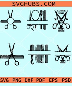 Hairstylist Monogram Frame Bundle Svg, Hair Stylist Svg, Hairstylist svg, Hair Salon svg