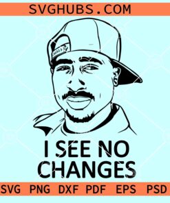 I see No Changes 2pac SVG, Tupac Shakur SVG, 2Pac SVG, I See No Changes SVG