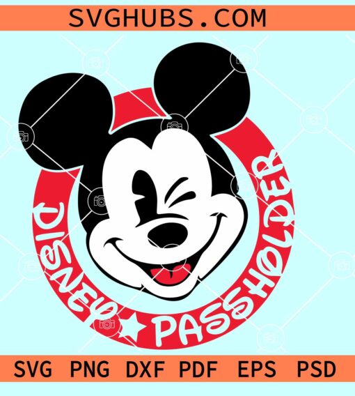Mickey Disney Passholder SVG, Disney Annual Passholder Svg