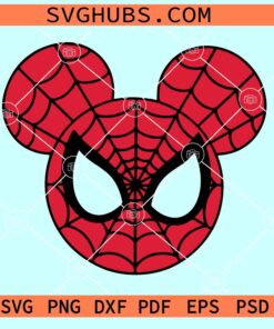 Mickey Mouse Spiderman SVG, Mickey head Spiderman svg, Spiderman Disney svg