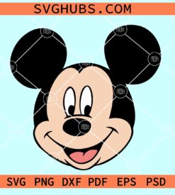 Mickey Mouse head svg, Disney Mickey svg, outline Mickey Mouse svg