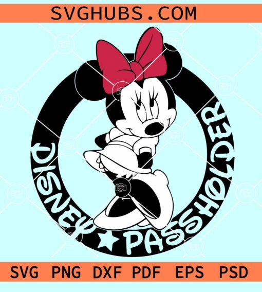 Minnie Disney Passholder SVG, Disney Passholder SVG, Disney Annual Passholder Svg