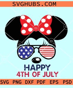 Minnie Mouse 4th of July SVG, Disney 4th of July Svg, Patriotic Minnie Mouse SVG