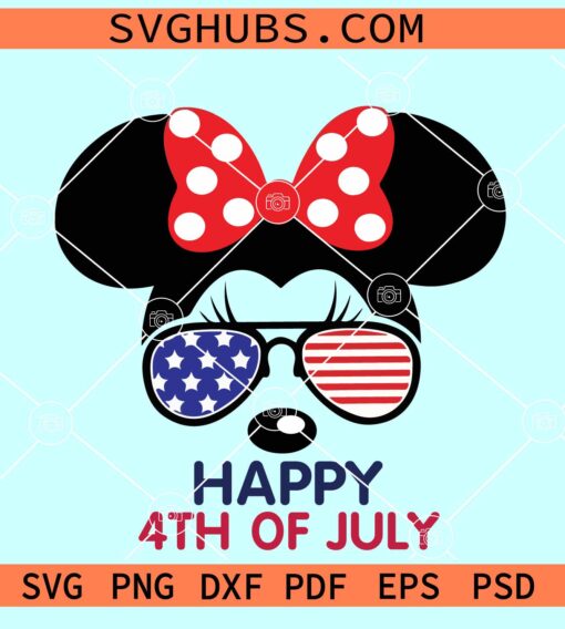 Minnie Mouse 4th of July SVG, Disney 4th of July Svg, Patriotic Minnie Mouse SVG