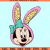 Minnie mouse bunny ears SVG, Disney Easter SVg, Mickey bunny ears Svg