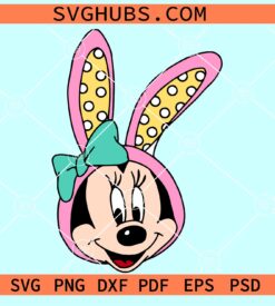 Minnie mouse bunny ears SVG, Disney Easter SVg, Mickey bunny ears Svg