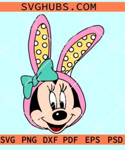 Minnie mouse bunny ears SVG, Disney Easter SVg, Mickey bunny ears Svg