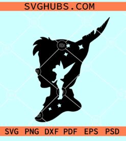 Peter Pan and Tinkerbell SVG, Princess Tinkerbell SVG, Peter Pan Svg