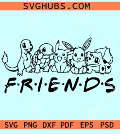 PikaCreature svg, Cartoon Svg, Cute Friends svg, Best Friend svg