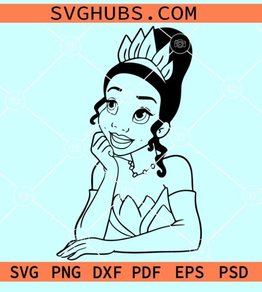 Princess Tiana SVG, Princess Tiana and the frog SVG, Disney Princess svg