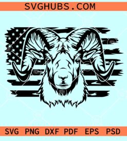 Rams US flag SVG, Ram USA flag svg, Rams Football SVG, LA Rams logo Svg