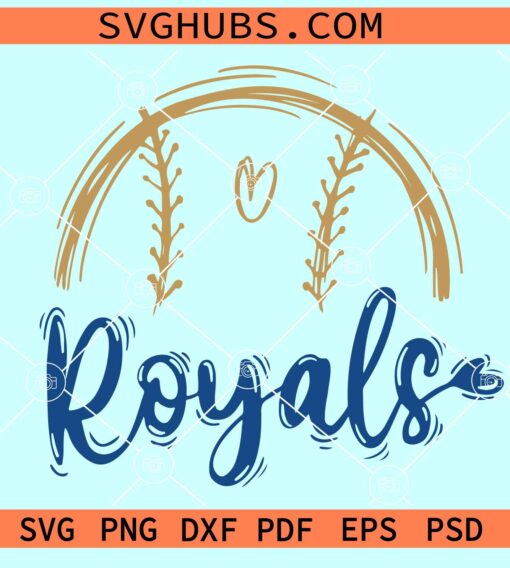 Royals Mascot SVG, KC Royals svg, MLB Kansas City Royal svg