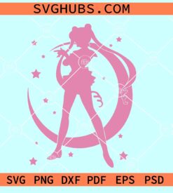 Sailor Moon Usagi SVG, Sailor Moon Svg File, Sailor Moon Stickers SVG, Solar System Luna SVG