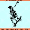 Skeleton Skateboarding SVG, skull skateboarding svg, skateboarding svg