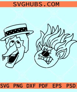 Snow Miser and Heat Miser SVG, Miser Brothers svg, The Year without a Santa Claus SVG