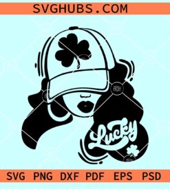 St Patricks day Afro woman SVG, Black Woman st Patricks svg, st. Patricks Day Girl png