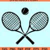 Tennis Ball with Racket SVG, Tennis player svg, Tennis rackets svg