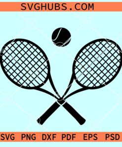 Tennis Ball with Racket SVG, Tennis player svg, Tennis rackets svg