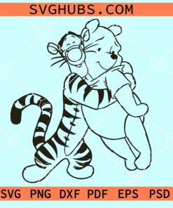 Winnie the Pooh and Tigger Too SVG, Disney Tigger Svg, Disney SVG file