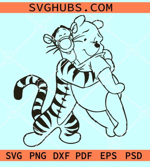 Winnie the Pooh and Tigger Too SVG, Disney Tigger Svg, Disney SVG file