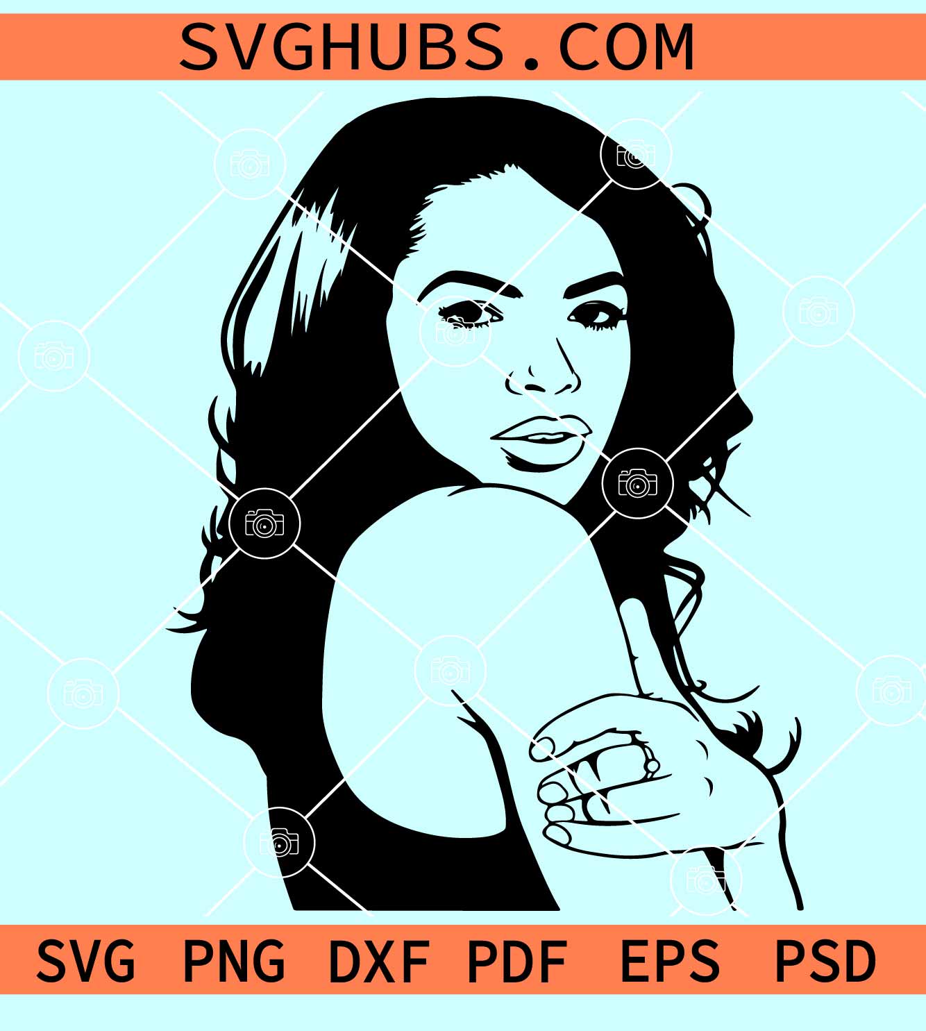 Aaliyah SVG, Aaliyah Haughton SVG, 90s r&b svg, rap hip hop svg