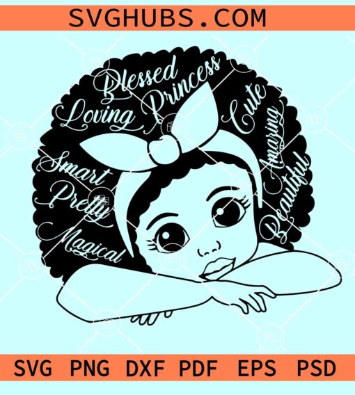 Afro girl definition SVG, Peekaboo afro puffs SVG, afro puffs svg