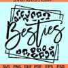 Besties Square SVG, friends quotes svg, besties SVG, bff svg files