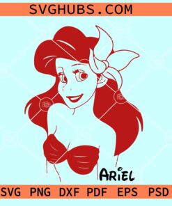 Disney Ariel SVG, Ariel svg, the bubbles svg, Ariel silhouette svg