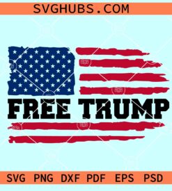 Free Trump flag SVG, Free Trump SVG, Free Donald Trump SVG PNG
