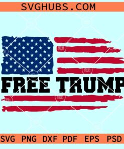 Free Trump flag SVG, Free Trump SVG, Free Donald Trump SVG PNG