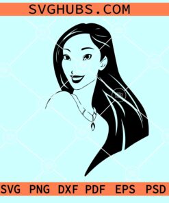 Pocahontas Disney Princess SVG, Pocahontas SVG, Pocahontas clipart