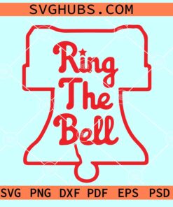 Ring the bell Philly SVG, Philadelphia Baseball SVG, Phillies Bell SVG