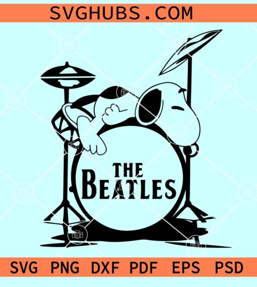 Snoopy The Beatles SVG, Beatles SVG, Peanuts SVG, rock band svg